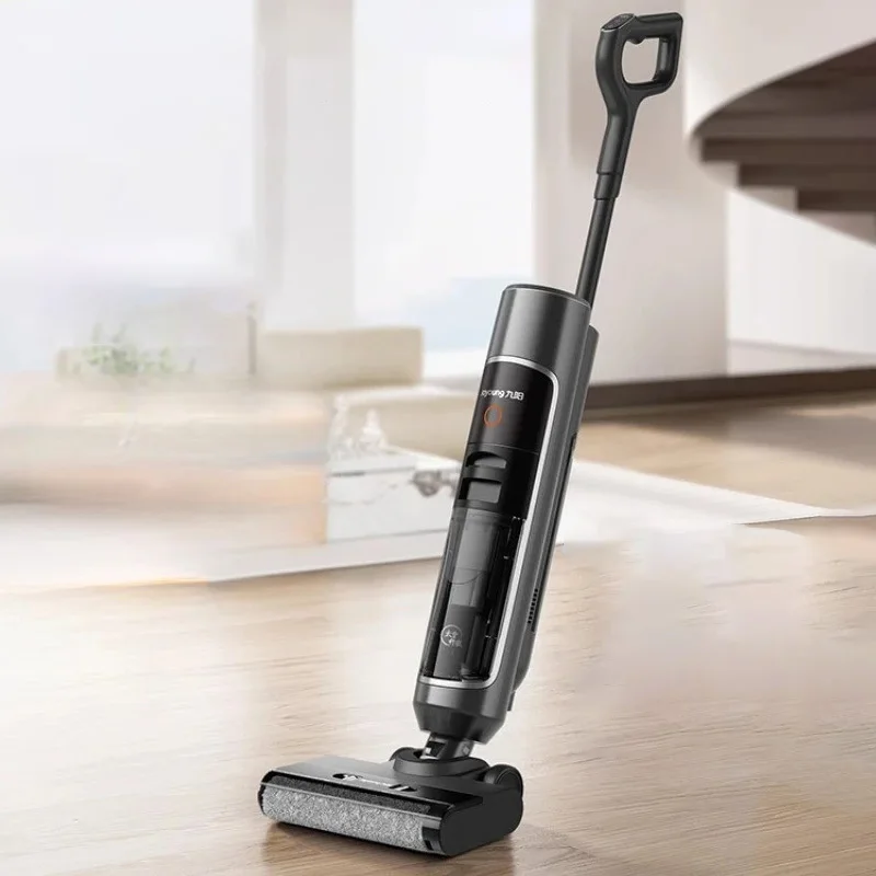 220V Electric Floor Scrubber Household Large Suction Mop Washing Machine with Antibacterial Edge Self-cleaning ممسحة كهربائية