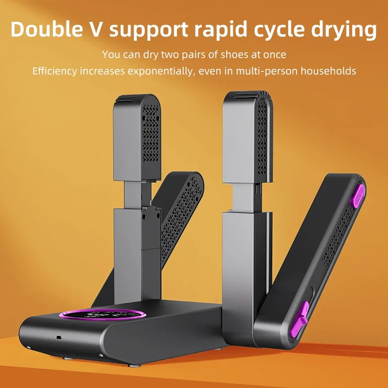 Portable Shoe Dryer Electric Shoe and Boot Dryer 180° Folding Design Smart Display for Shoes Gloves Hats Socks Ski Boots 3