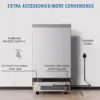 Ice Maker, 100Lbs/Day, Stainless Steel Ice Machine with 48 Lbs Capacity, Ideal for Restaurant, Bars, Home 3