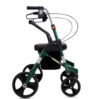 Handcart for the elderly can sit Walking Stick shopping cart  Portable folding scooter, crutch and walker can help driving. 1