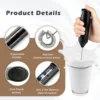 Electric Milk Foamer Coffee Whisk Mixer Mini Frother Handle Stirrer Cappuccino Maker Cooking Tools Blend Egg Beate 6