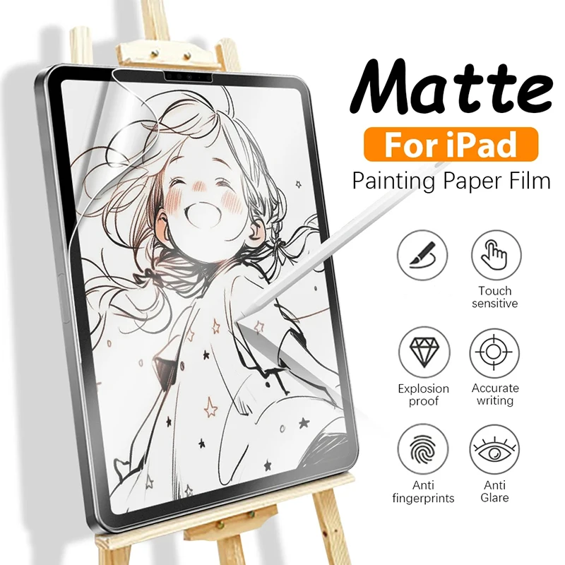 

Like Paper Film Screen Protector For iPad 10th generation Air 5 4 10.9 Mini 6 7th 8th 9th 10.2 Pro 11 12.9 9.7 Matte Film Writer