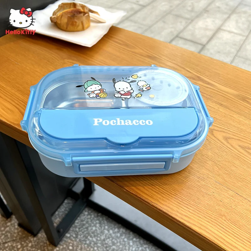 Kawaii Sanrio Hello Kitty Kids Cartoon Lunch Box Cute Anime Student School  Family Portable Plastic Fruit Dessert Lunch Box - AliExpress