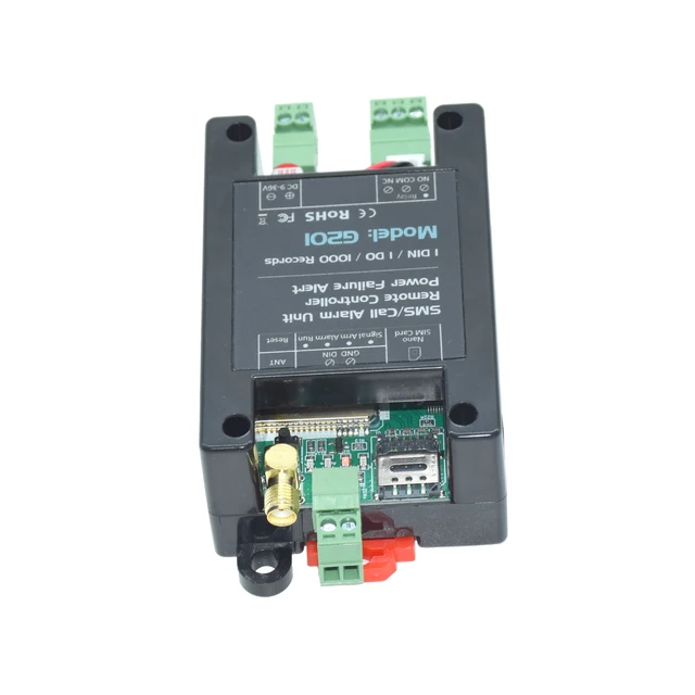 4G LTE Smart Gate Opener SMS Call Remote Control Relay Switch G201 Power Failure Alert For Sliding Swing Garage Door 5