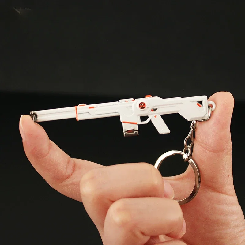 Valorant Weapon Phantom SPECTRUM Keychain 9cm Game Peripheral Mini Metal Gun Model Keychain Precision Work Gifts Toys for Boys 4