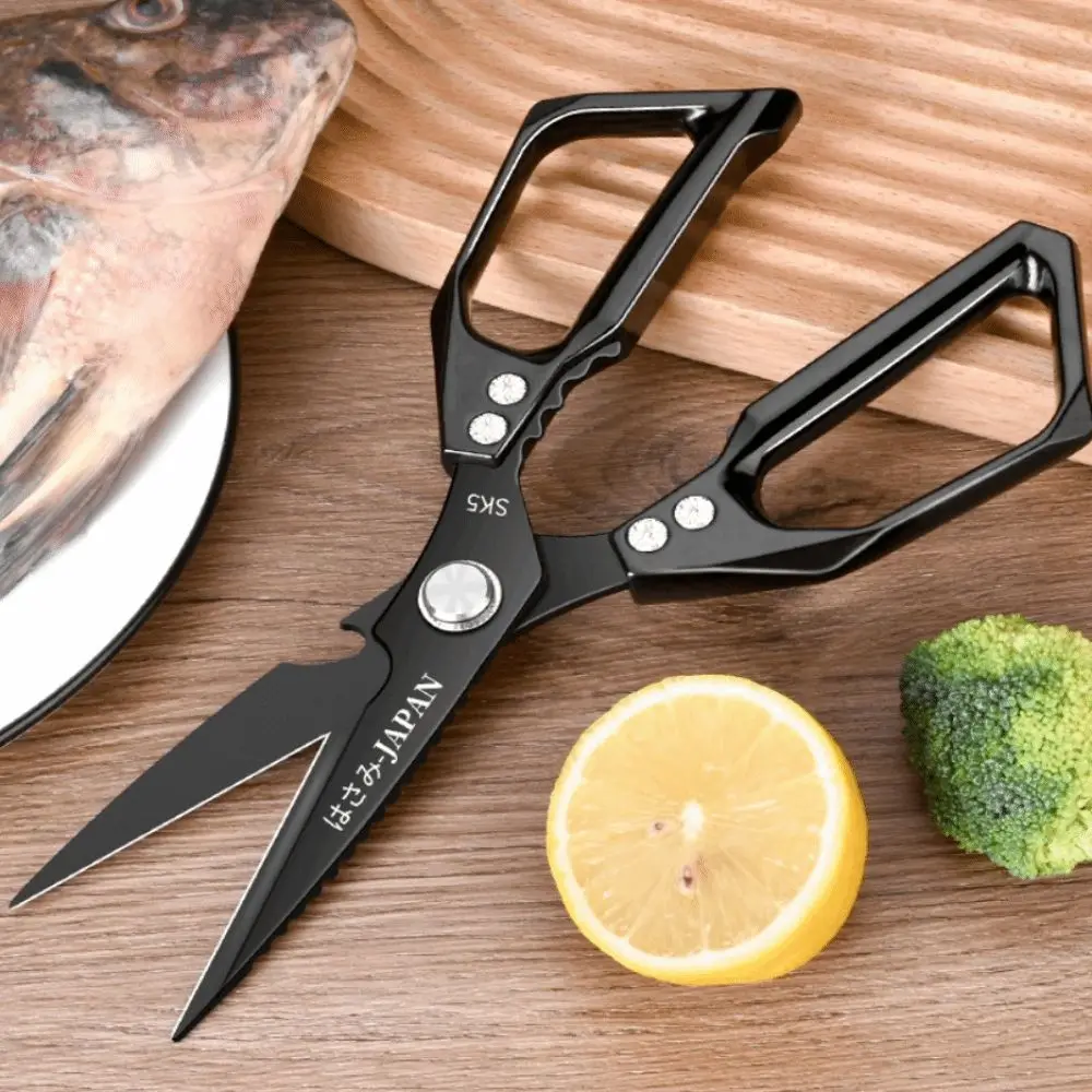 Description Picture 5 of itemStainless Steel Kitchen Scissor Thickened Rust-proof Poultry Scissor Heavy Duty Japanese Style Chicken Bone Shear Nut