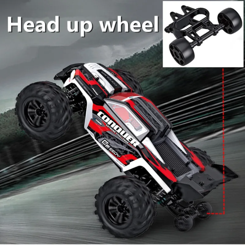 Wltoys RC Cars 2.4G 390 Moter High Speed Racing With LED 4WD Drift Remote Control Off-Road 4x4 Truck Toys For Adults And Kids 3