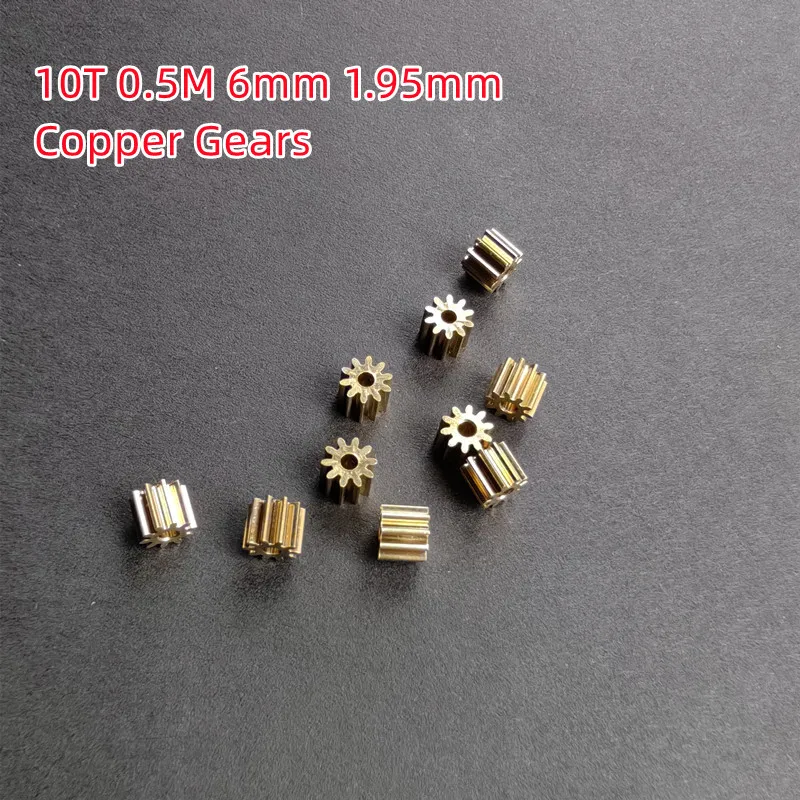 

10pcs/bag 0.4M 0.5M 8T 9T 10T Copper Metel Gears Motor Engine Gear R/C Drone Toys Cars Helicopter Spare Parts