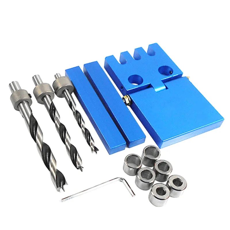 

Guide Opener Round For Hole Furniture Pocket Folding Tools Jig Vertical Drill Doweling 2 In 1 Hole Jig Plate Locator Woodworking