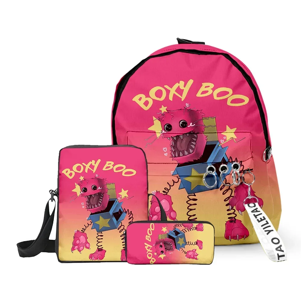 Set Di Tre Pezzi Progetto Playtime Boxy Boo Bobby Boxy Monster Schoolbag Zaino Tracolla Borsa A Tracolla Borsa A Matita Ragazzi E Ragazze
