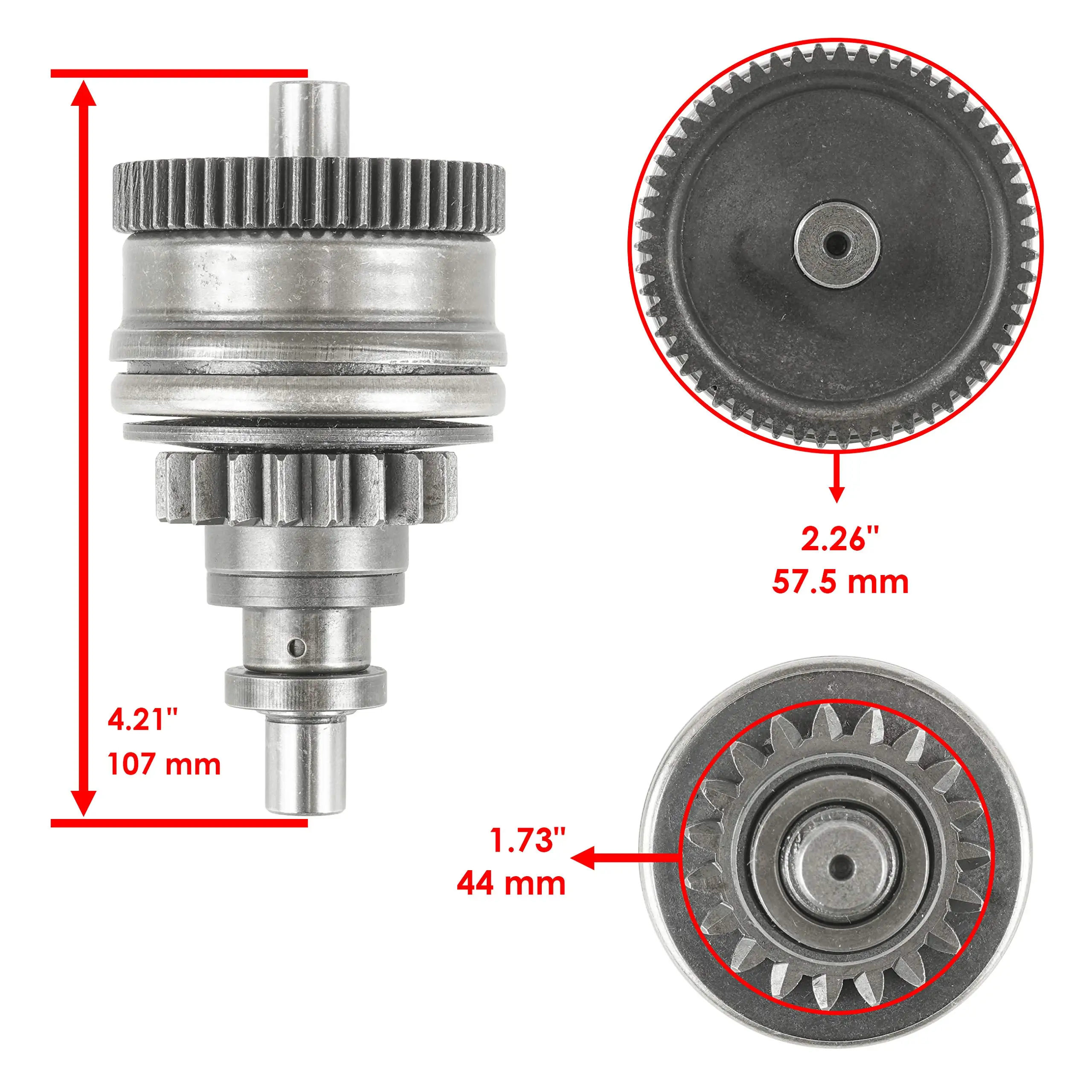 Starter motor set 2pcs Set Starter and Bendix Compatible With Yamaha Waverunner SuperJet 700 XL700 Wave Raider Blaster 6M6-81800-10