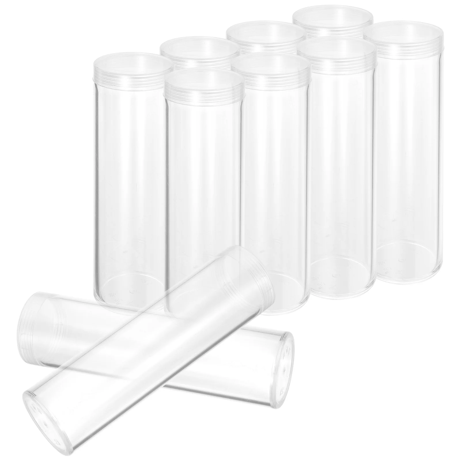10 Pcs Coins 10pcs Storage Container Plastic Holders Collecting Magnetic Protectors for All Clear Tubes