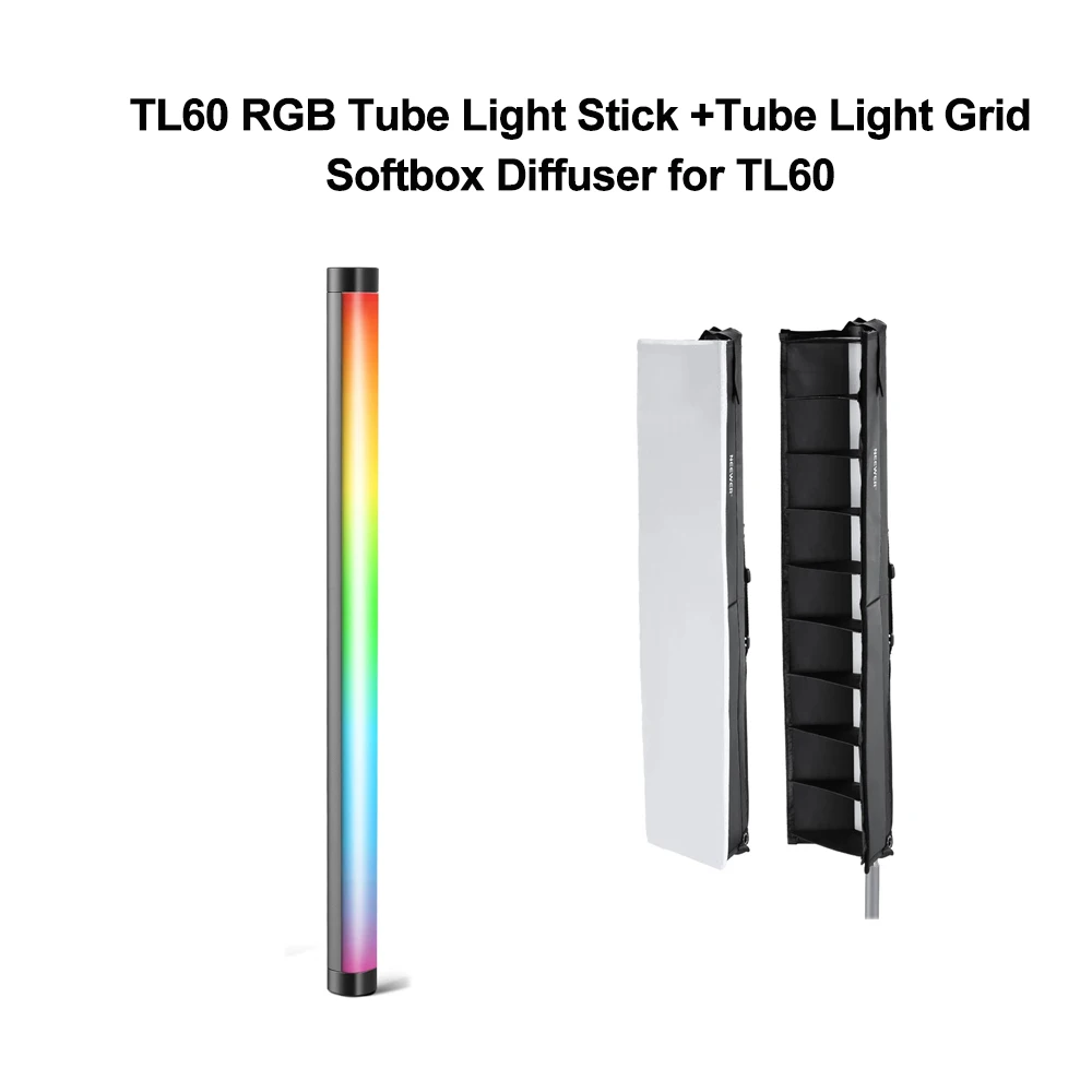 NEEWER-TL60 rgb LEDライトチューブ,フルカラー,ハンドヘルド写真,LED