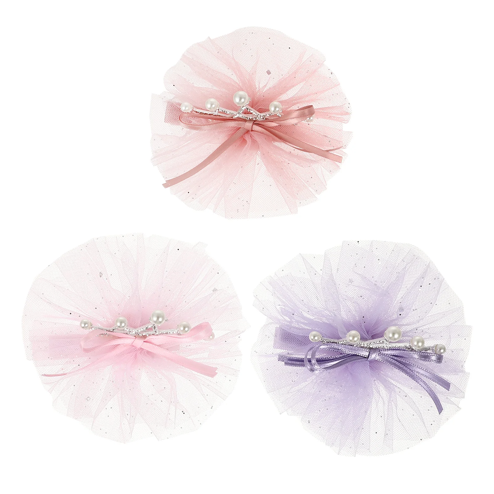 

3 шт. корона жемчуг фотозажимы принцесса девочки заколки сплав Детские аксессуары