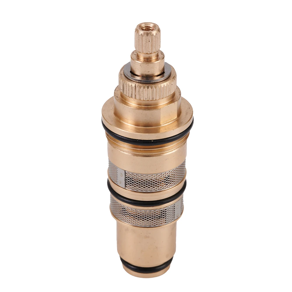 5pcs Brass Bath Shower Thermostatic Cartridge&Handle For Mixing Valve