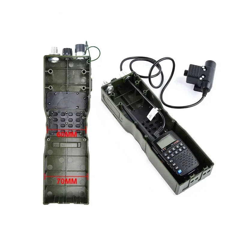 WADSN PRC-148/152 Talkie Walkie Folding Antenna Package Dummy Model Communication Case Non-functional Radio Box Interphone Shell