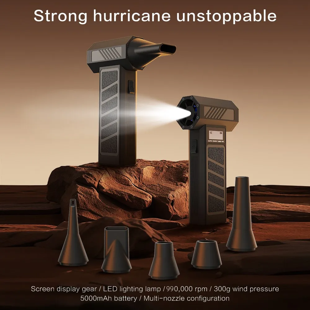 Powerful Turbo Jet Blower with LED Lighting for Industrial Use