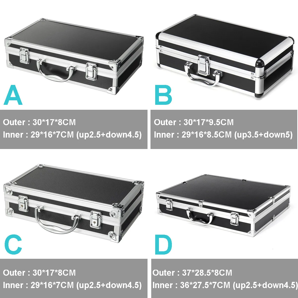 Aluminum alloy Tool Case Outdoor Vehicle Kit Box Portable Safety Equipment instrument Case Suitcase Outdoor Safety Equipment storage box tool case instrument box storage case tool box