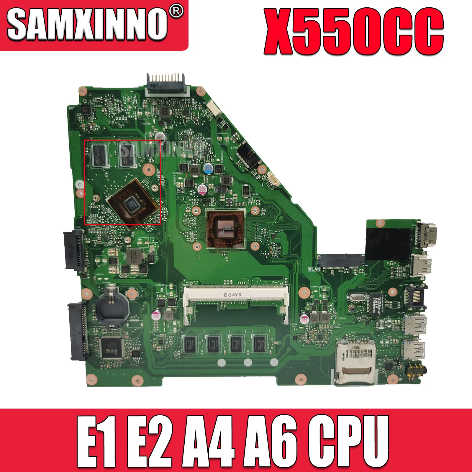X550CC E1 E2 A4 A6 CPU 4GB RAM motherboard Para ASUS Y581C X550C X552C