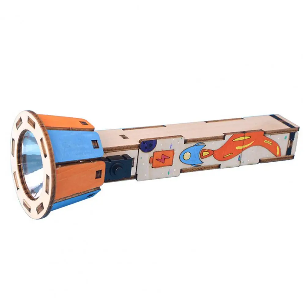 Teaching Physics Flashlight Toys Handmade Parent-Child Interaction DIY Electric Flashlight Kid Physical Toys Kids