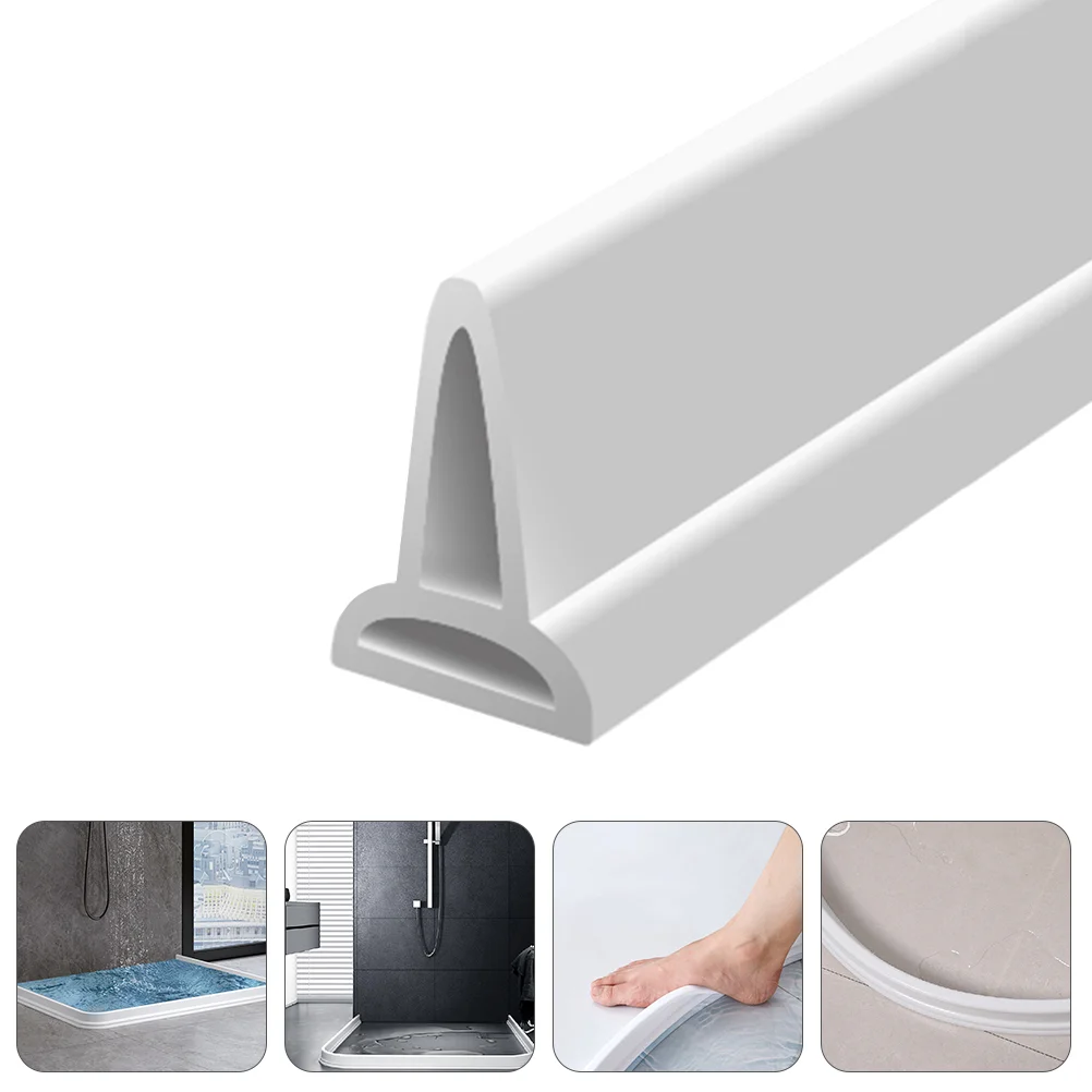 

Shower Room Baffle Strip Bathroom Waterproof Strip Toilet Water Baffle Strip Flexible Gel Dry Wet Separation Waterproof Strip
