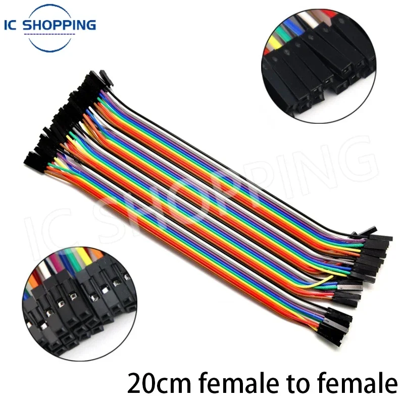 40-Piece DuPont Jumper Wire Set for DIY Electronics Projects