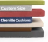Custom Bench Cushion Chenille Cloth Non-Slip 50D High Density Cushion Swing Balcony Sofa Seats Washable Cushion Garden Cushion 1