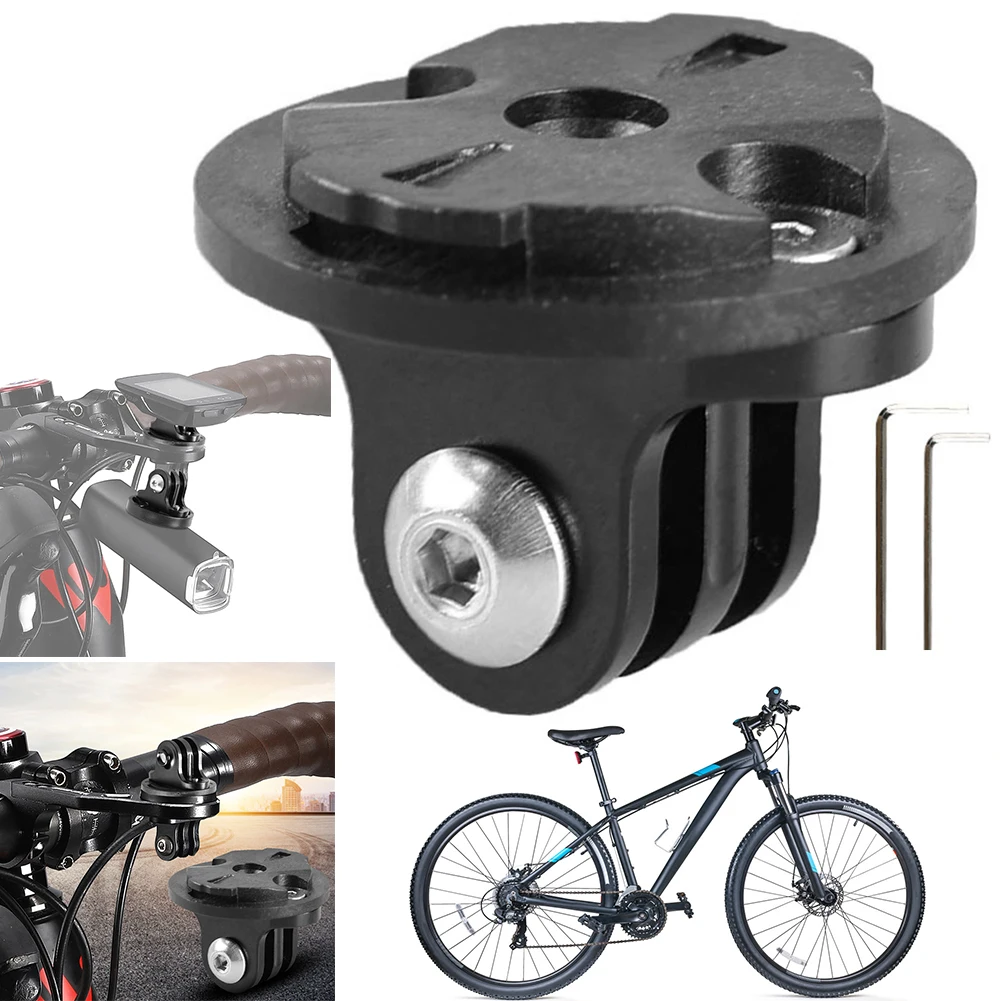 Bicycle Sports Camera Mount Holder Base Bike Front Light Bracket Adapter Aluminum Alloy Cycling Computer Stand for Garmin Gopro