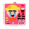 3D Puzzle Funny Felt Non-woven Fabric Early Childhood Education for Children Manual DIY Cognitive Facial Expression Stickers toy 6