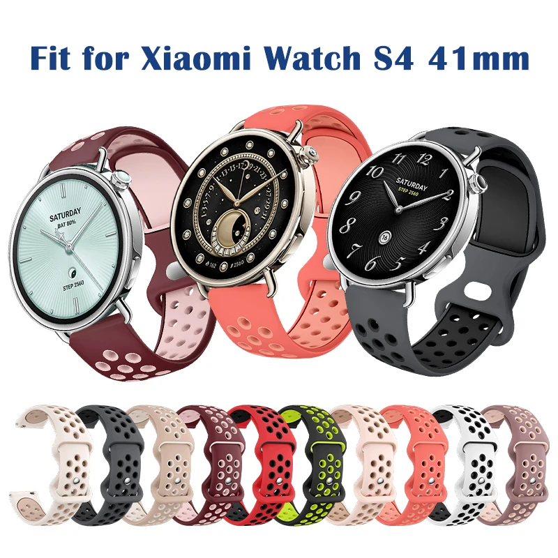 Quick-Dry Breathable Sport Wristband: Soft Silicone Band with Round Hole Strap Design
