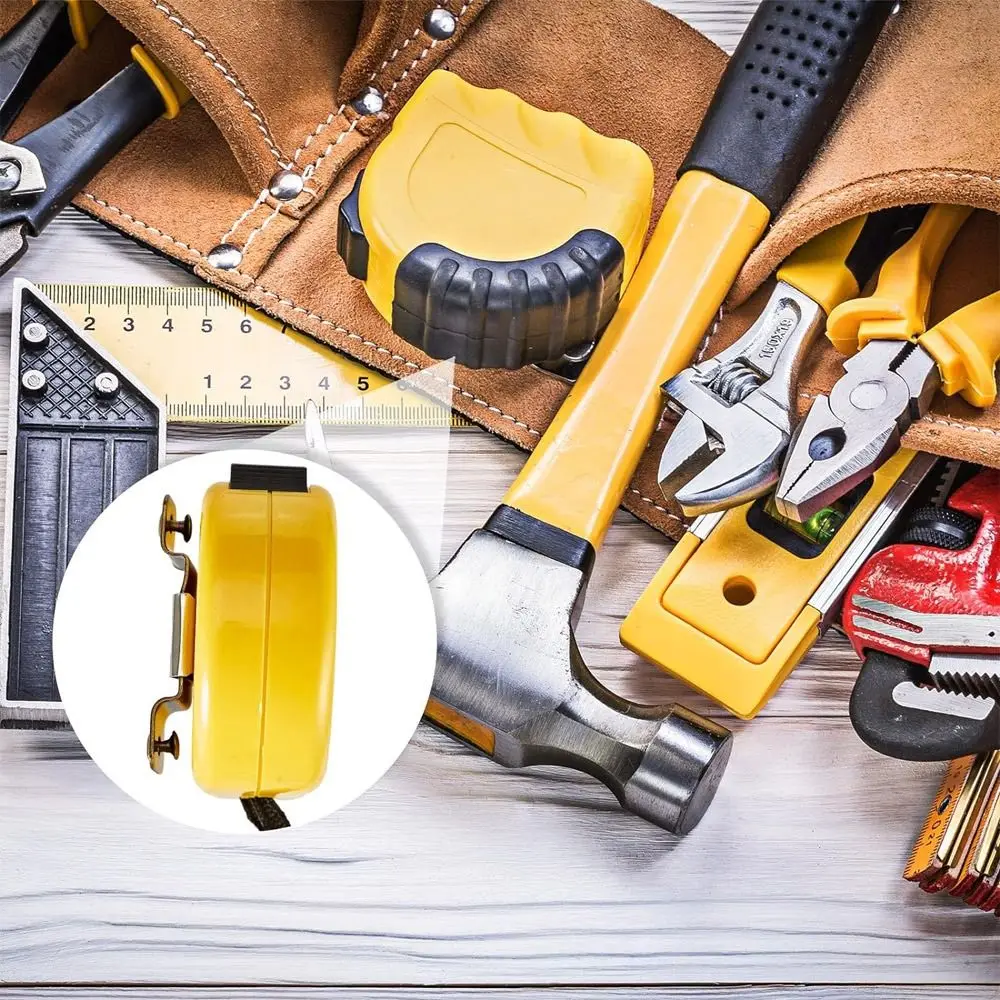 10 Supporti Per Metro A Nastro - Clip Metalliche Per Cinture O Borse, Con Viti, Per Utensili - Foto 10