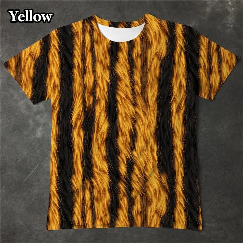 

Retro Animal Skin Pattern T Shirt 3d Fashion Print Men Women Personalized Cool T Shirt