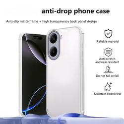 Premium Anti - Drop Transparent Phone Case - Shockproof Luxury Design - Poco F7 (WHITE)