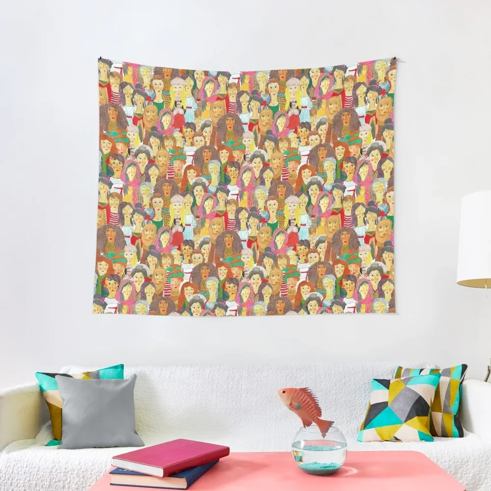 

Pattern #75 - The gaze of sisterhood Tapestry Decoration Pictures Room Wall Aesthetic Decoration Tapestry
