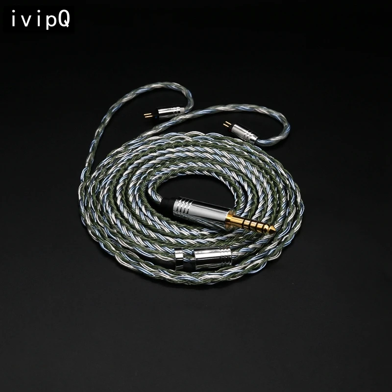 

ivipQ -509 16 Core Silver Plated Earphone Upgrade Cable,With/QDC/MMCX/2PIN/TFZ/3.5/4.4/，For LZ A7 ZSX C12 V90 NX7MK4/BL-03