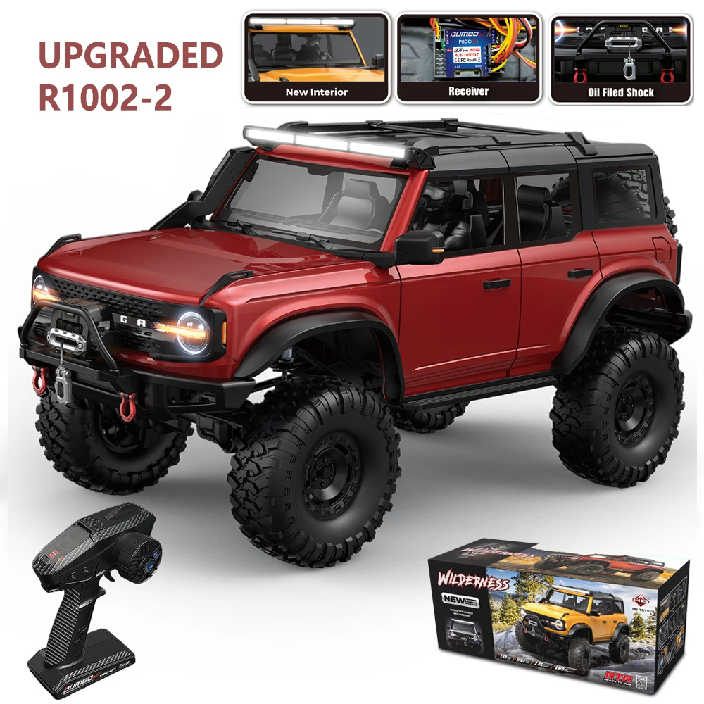 RC Crawler 1/10 Rc Car 4WD RTR HB R1001 with LED 2.4G Electric