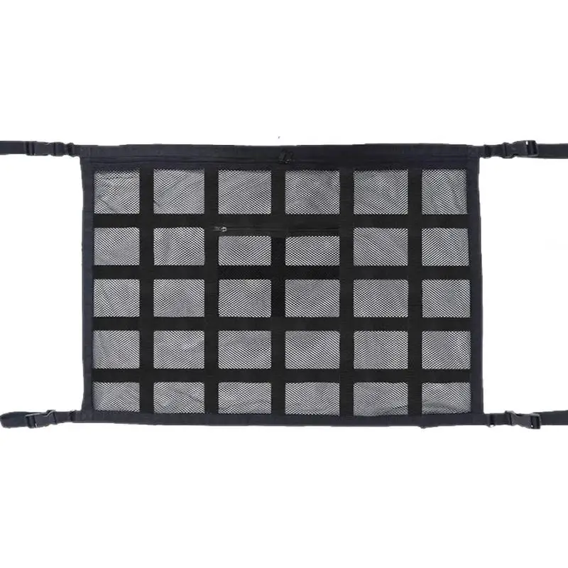 

Double-Layer Car Ceiling Mesh Heavy Duty Automotive Cargo Nets Car Ceiling Storage Bag Roof Organizer Truck SUV Travel Long Road