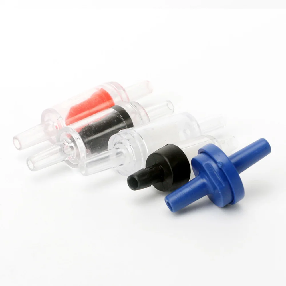 Plastic Aquarium Non Return One Way Check Valve Air Pump CO2 System
