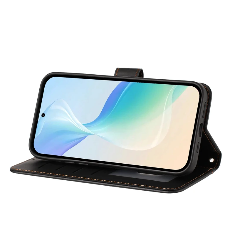 Premium Zipper Flip Wallet Case with Card Slots and Bag Compartments