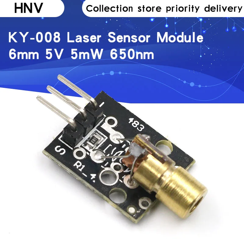 10 pcs 5V Transmitter Laser Sensor Module 6mm 5V 5mW 650nm Red Laser ...