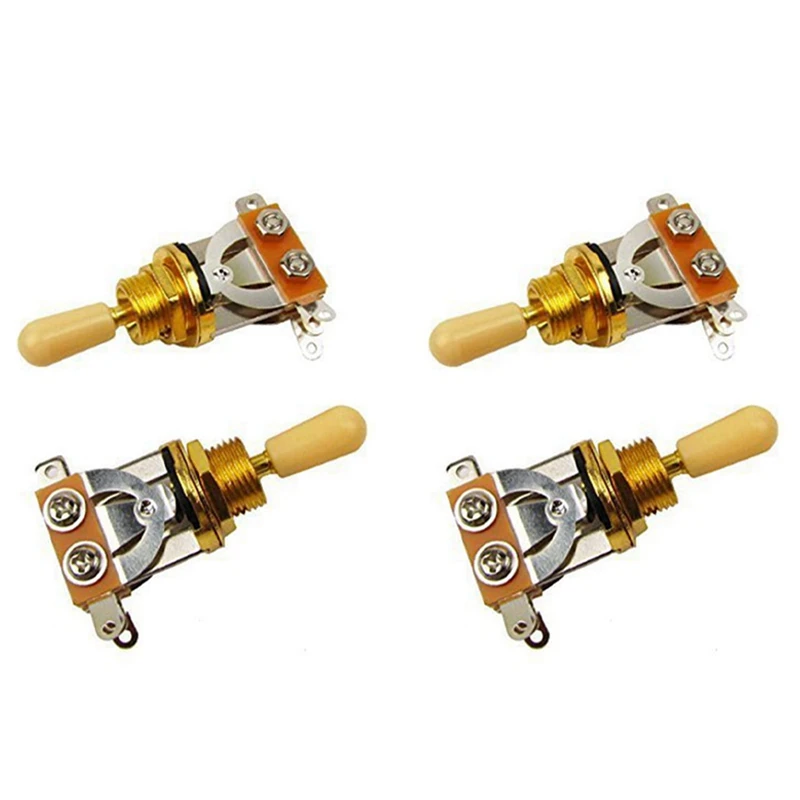 

Metric 3 Way Short Straight Guitar Toggle Switch Pickup Selector For Gibson Epiphone Les Paul Electric Guitar(4 Pcs)