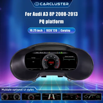Panel de Instrumentos Digital para Audi A3 8P 2008-2013, Plataforma PQ, Velocímetro, Panel de Instrumentos Virtual, Cabina Virtual 1