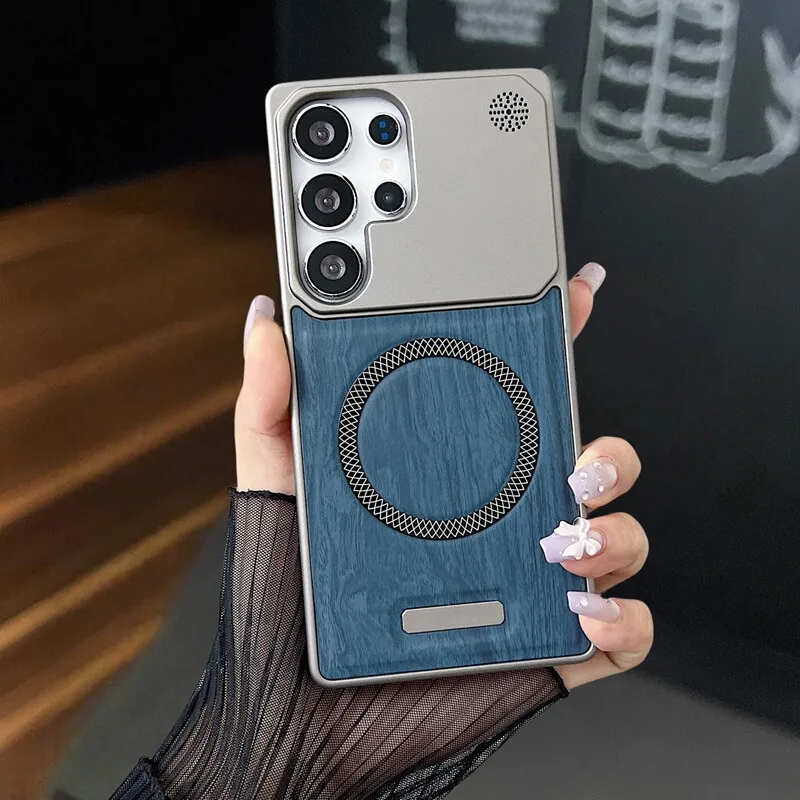 Sleek Frameless Wood Magnetic Phone Case