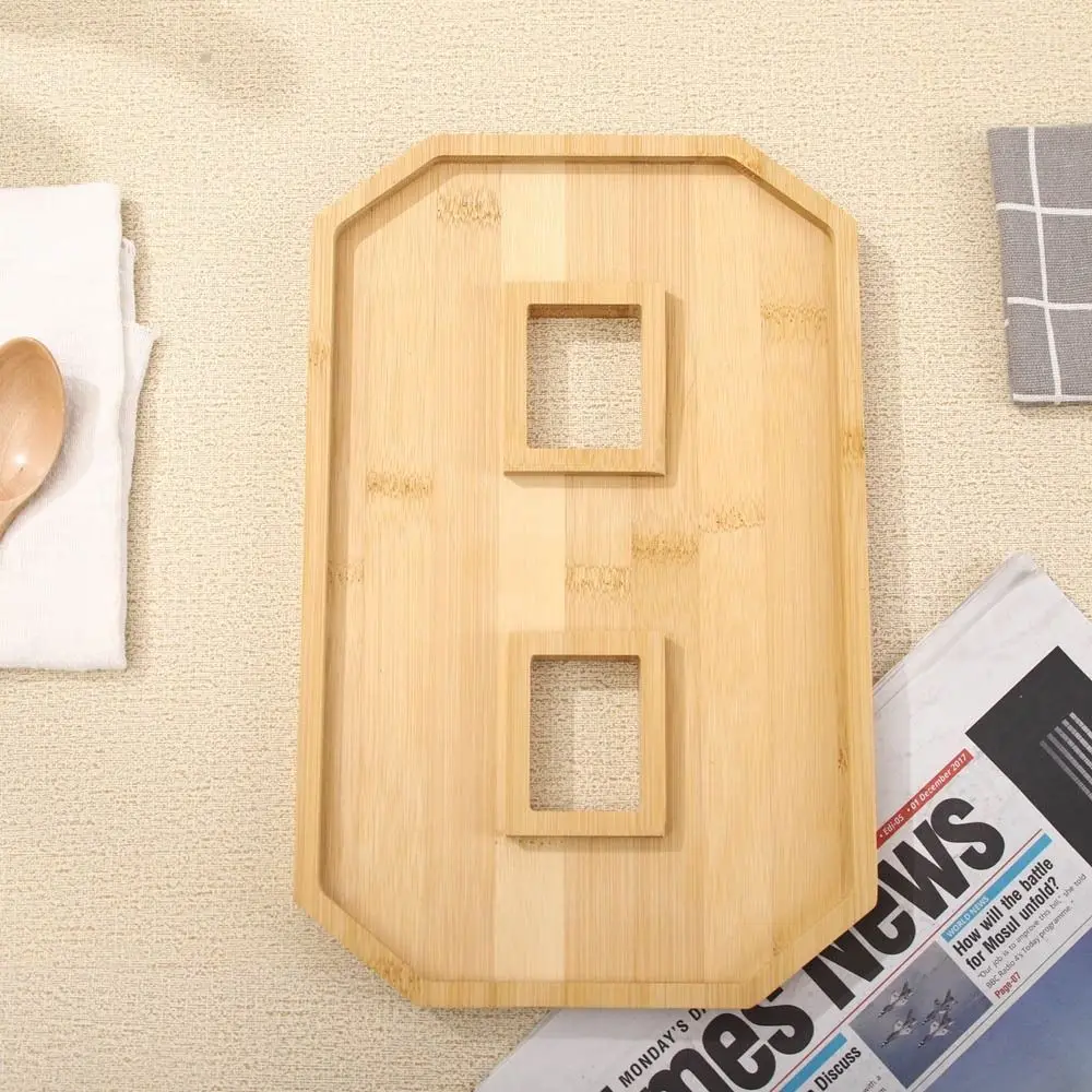 Description Picture 5 of itemLarge Wooden Number Charcuterie Board Decorative Fillable Number Food Tray Practical Food Platter Serving Trays Chocolate