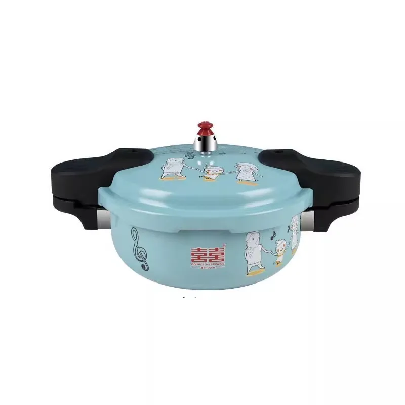 20cm 2.5L pottery crystal Explosion-proof mini pressure cooker slow cooker Non-stick pan Composite bottom use Induction
