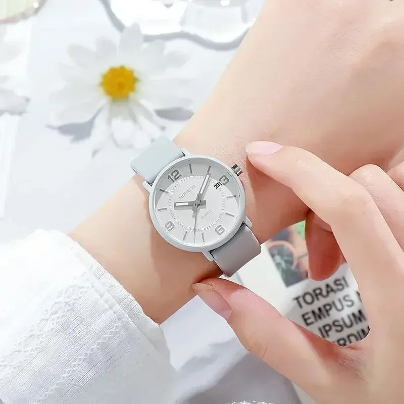 Simple Women Digital Waterproof Watch Calendar Silicone Tape Quartz Watch Student Girls Wristwatch Montre Femme Relogio Feminino quartz watch,digital watch