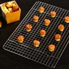 Stainless Steel Grid Cake Baking Stand Pastry Pizza Bread Cooling Rack Tray Non-stick Cookie Pies Food Shelf Kitchen Accessories 6