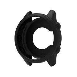 High-Quality Soft Silicone Anti-Scratch Protective Watch Case Cover for Forerunner 255 (1 black)