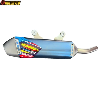 Titanium Alloy for GASGAS EC250 EC300 EX250 EX300 MC300 2024 Motorcycle Slip-on Exhaust Escape Moto Muffler Pot Middle Link Pipe