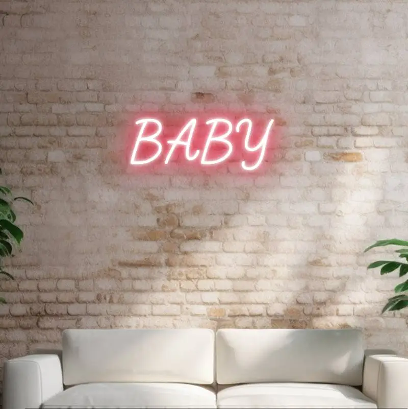 

Neon Sign BABY Custom Better Wall Decoration Gift with Dimmer Art Wall Decor LED For Famliy 40X15CM Interesting Room